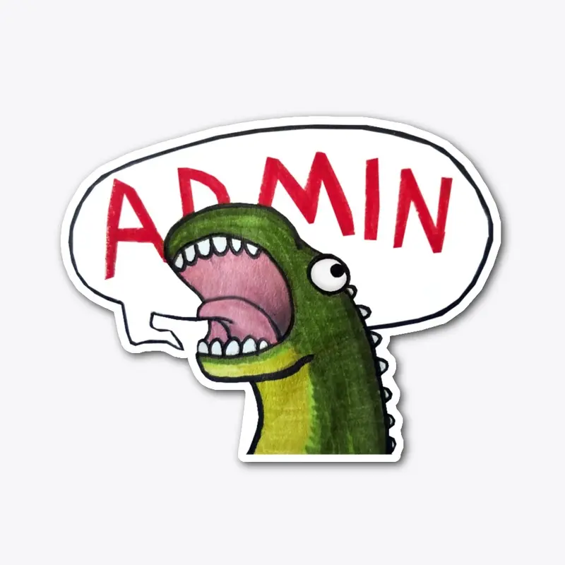 "ADMIN SPAWN WATER" Sticker