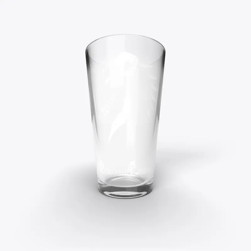 Vuthakral Stencil (White) Pint Glass