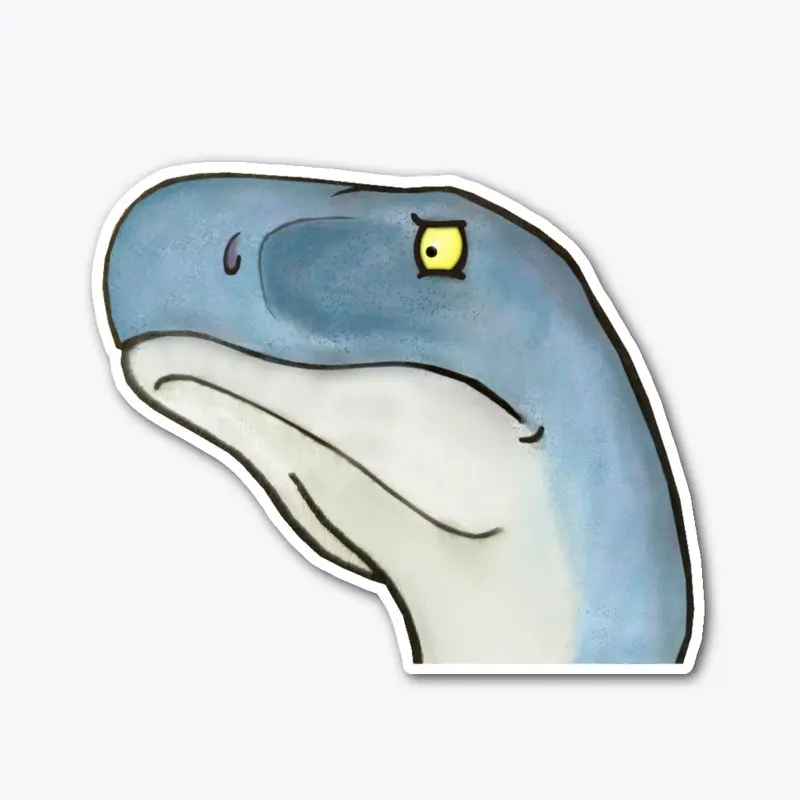 Visibly Concerned Megalosaurus Sticker